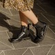 Original Lace-Up Elastic Boots Femme #2219