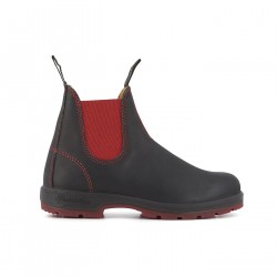 Two-Tone Classic Chelsea Boots Adulte 1316 Black Leather Red