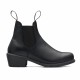 Women's Series Heeled Chelsea Boots 1671 Black Leather